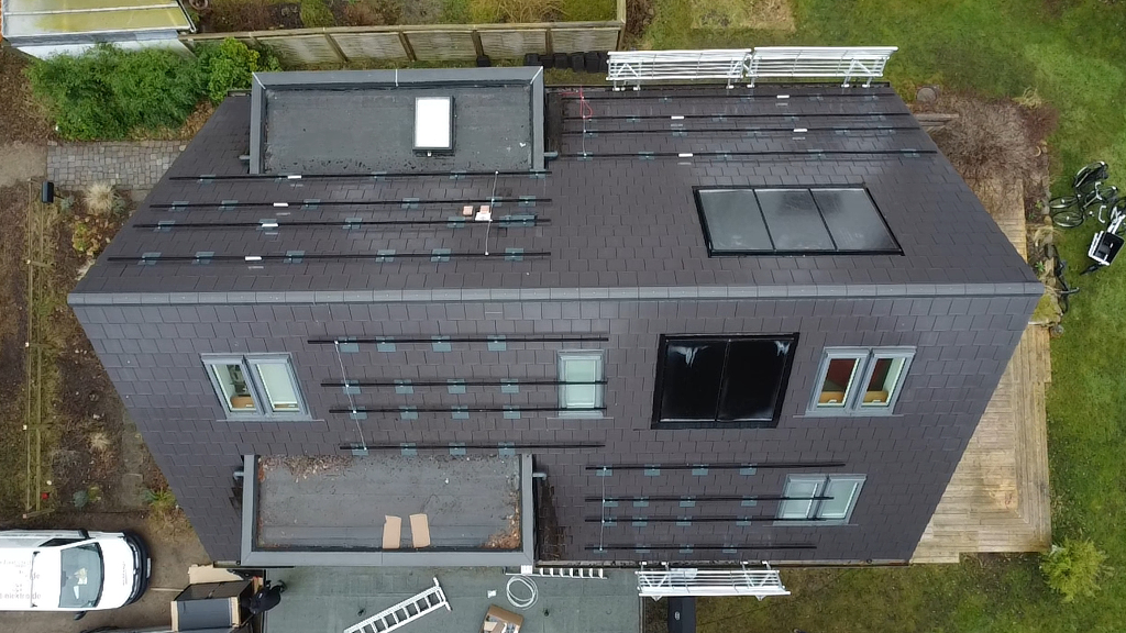 PV-Anlage Unterkonstruktion Schrägdach